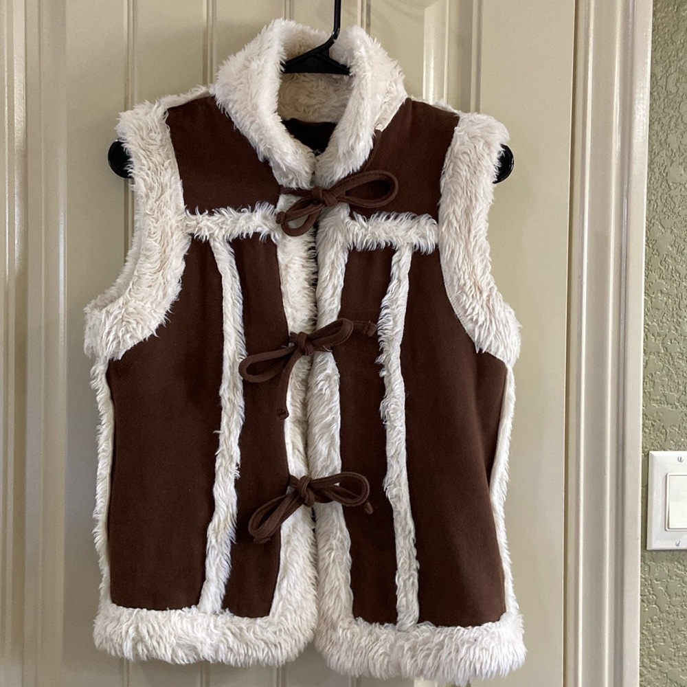 Faux Fur Vest by Montanaco Brand.  EUC!